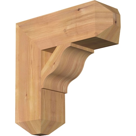 Ekena Millwork Funston Craftsman Smooth Bracket, Western Red Cedar, 5 1/2"W x 18"D x 18"H BKT06X18X18FST04SWR
